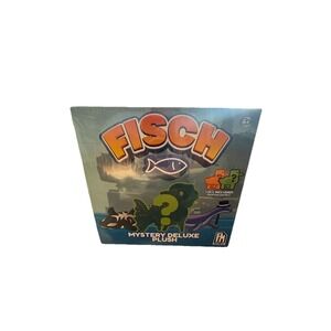 Fisch Mystery Deluxe Plush- 1 Mystery  Plush & DLC Included-Sealed Pack - New